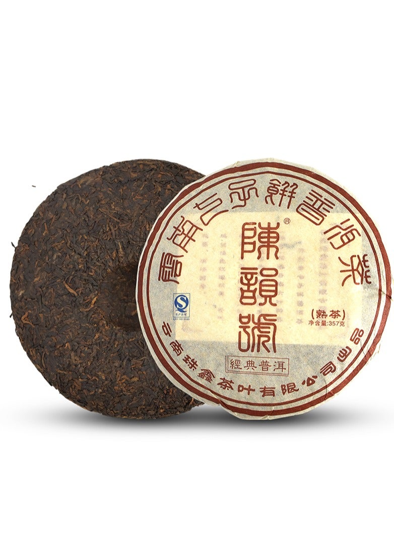 Tealand Shu Puer Menghai Classic 2012 – Aged Ripe Chinese Puer Tea Cake, 357g Beeng Cha - Image 1
