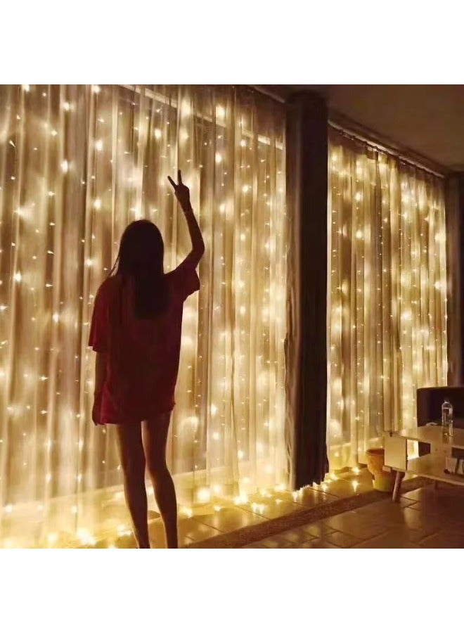 MT LED Curtain Lights 6*3 (540LEDs) - Decor for Ramadan, Eid, Parties & Romantic Ambience - Image 2