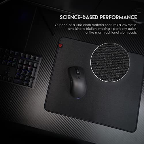 FANTECH Agile Gaming Mousepad for Esports, SPEEDSILK Fabric Low Friction Surface Mouse Pad, Ultra-Soft Stitched Anti-Fray Edges Washable Mouse Mat, MP453 Large (17.7"x13.8"), 450x350x4mm - Image 3