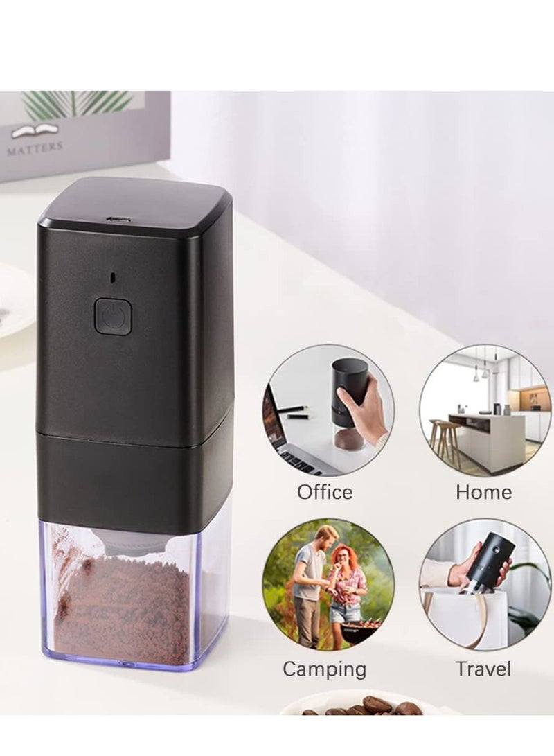 مطحنة قهوة محمولة، مطحنة قهوة USB بقوة 1300 مللي أمبير في الساعة، سعة 30 جرام، مطحنة أوتوماتيكية قابلة للتعديل، مناسبة للمنزل والسفر والمكتب والمقهى - Image 2