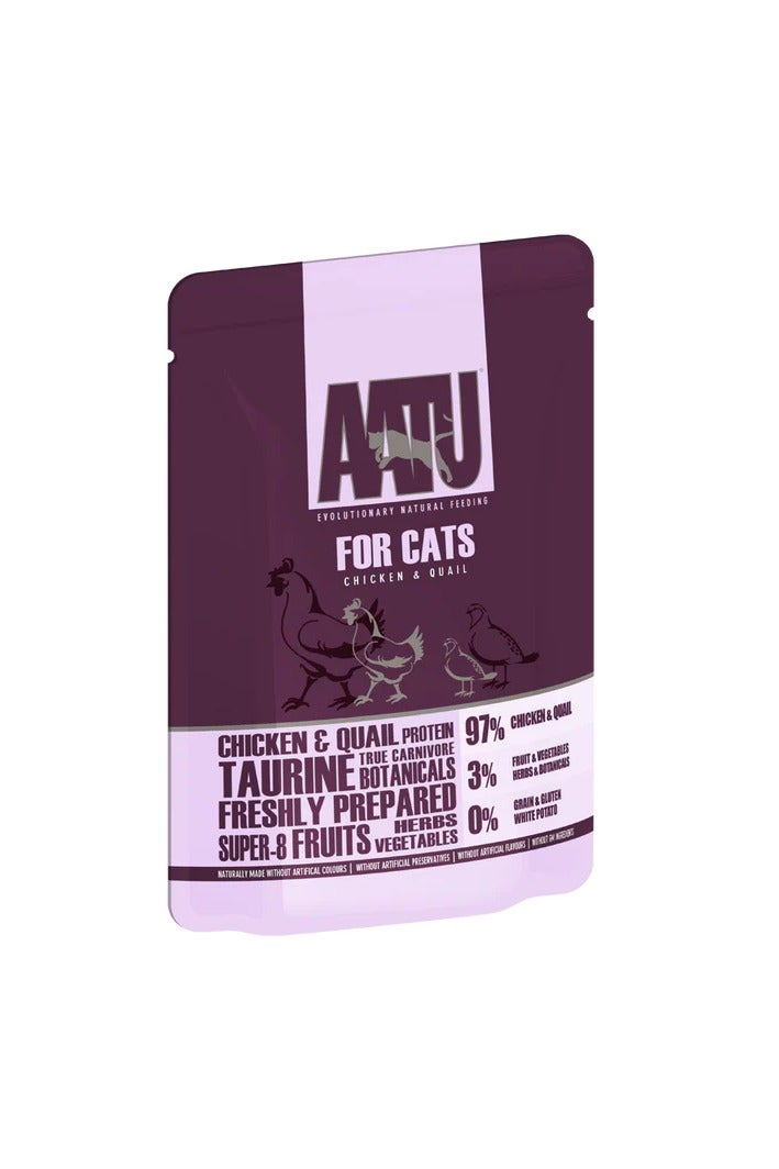 AATU Chicken & Quail Wet Cat Food 85g x 3pcs - Image 2