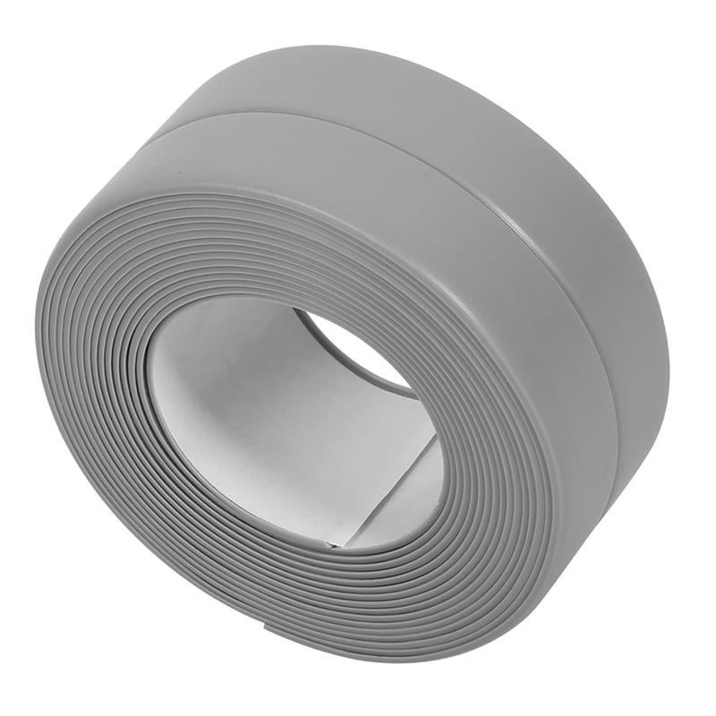 Gray PVC Self Adhesive Bath Wall Sink Basin Kitchen Sealing Strip 38mm X 3 2m - Image 2