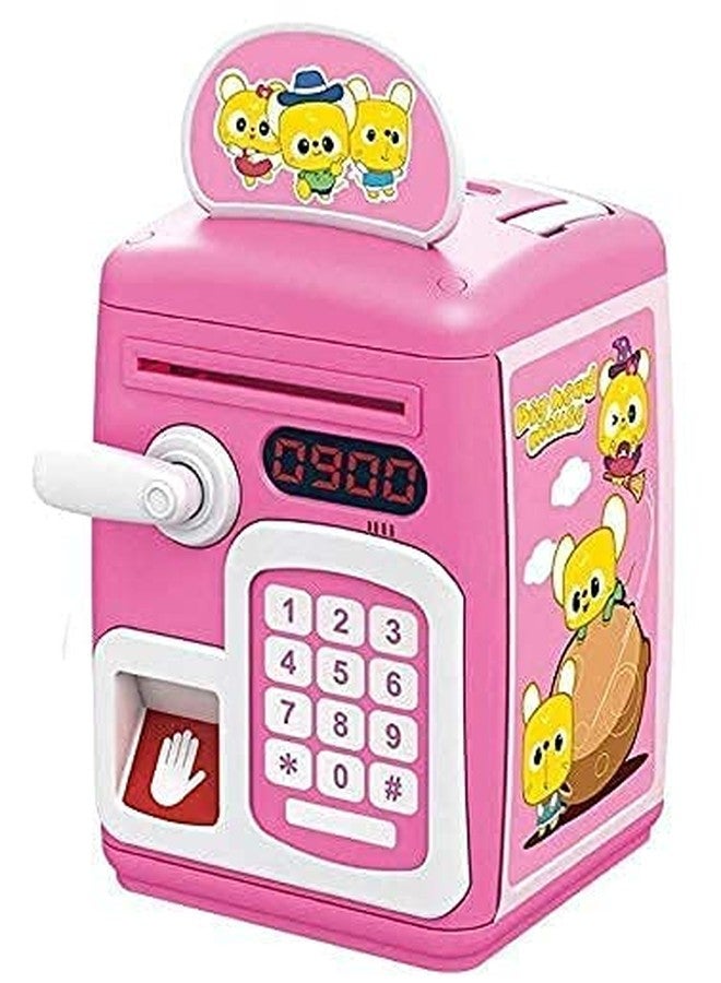 KERBRO Money Safe ATM Kids Piggy Savings Bank with Fingerprint Sensor, ATM Piggy Bank for Kids with Electronic Lock and Stickers - Image 1
