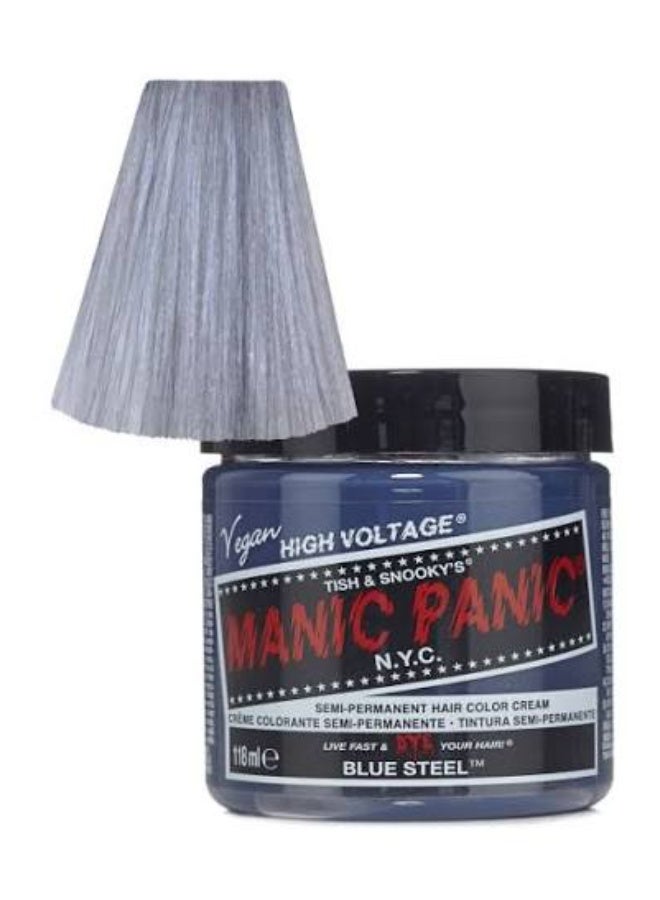 Manic Panic Classic High Voltage Semi-Permanent Hair Color Cream Blue Steel 118ml - Image 2