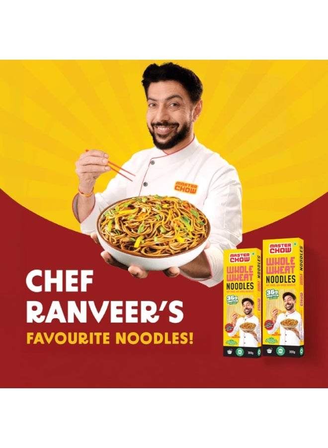 MasterChow Whole Wheat Noodles - Pack of 2 | Not Fried | Serves 10 Meals - 600gms - Image 5