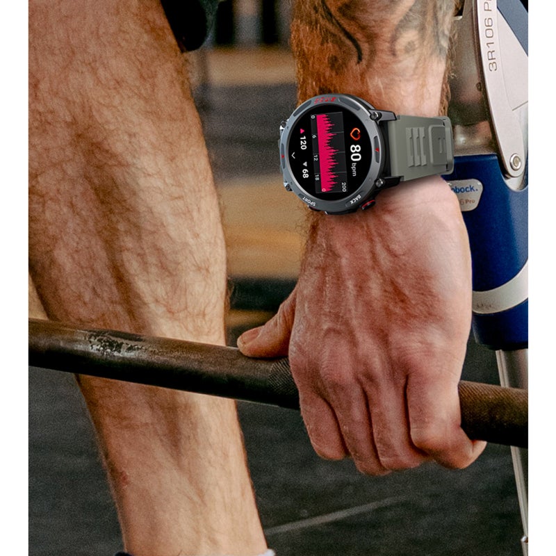 ZUES 4 PRO Smart Bracelet Sports Watch 1.43-Inch AMOLED FullTouch Screen Fitness Tracker IP68 Waterproof BT Call Blood Oxygen/Sleep/Heart Rate/Blood Pressure Monitor Multiple Sports Mode - Image 3