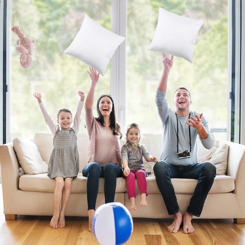 Utopia Bedding Throw Pillows Insert (Pack of 2, White) - 16 x 16 Inches Bed and Couch Pillows - Indoor Decorative Pillow - Image 5