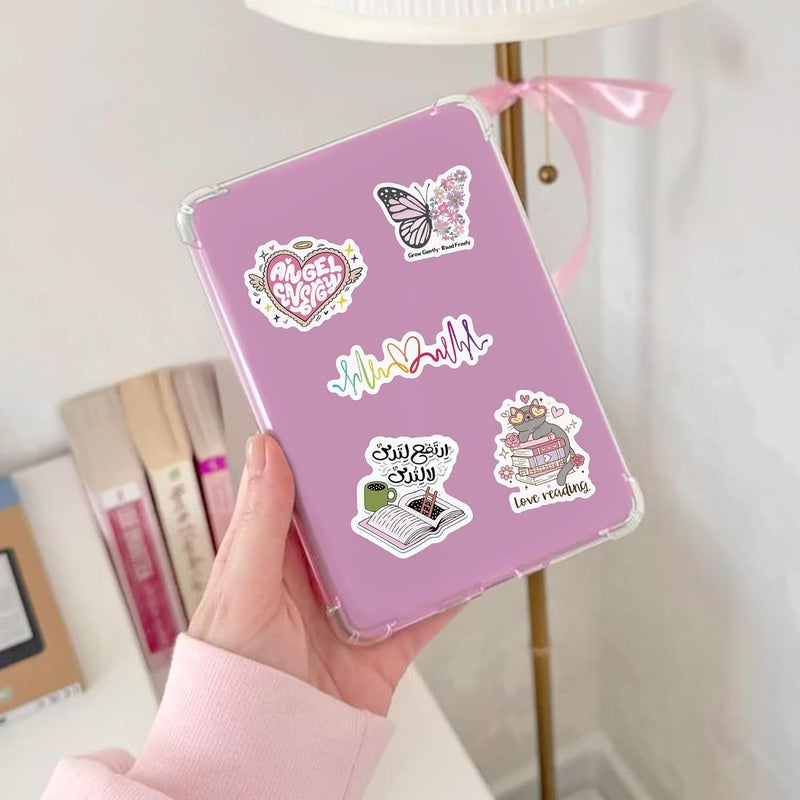 QTL Waterproof Read Stickers for Laptop Luggage Scrapbook Postcard (80 Pcs Bookish Style) - Image 3