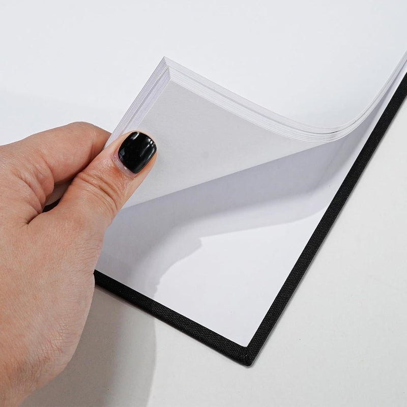 Hiwhy DIY Photo Album 28 x 20.5 cm Scrapbook Photo Book White Pages 20 Sheets Black - Image 3