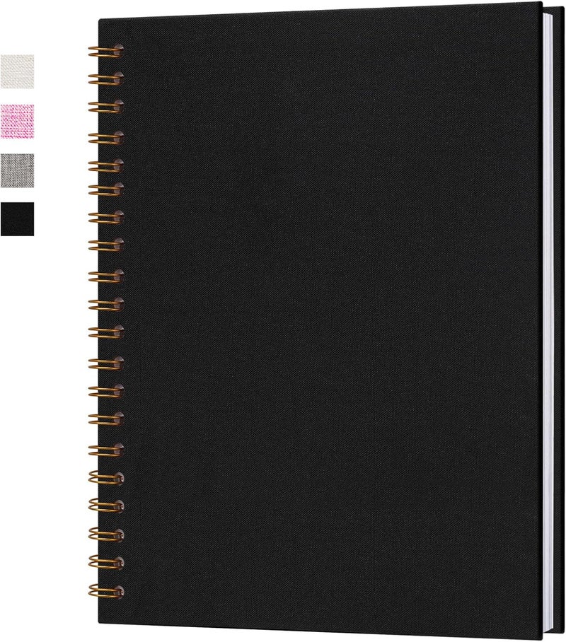 Hiwhy DIY Photo Album 28 x 20.5 cm Scrapbook Photo Book White Pages 20 Sheets Black - Image 1