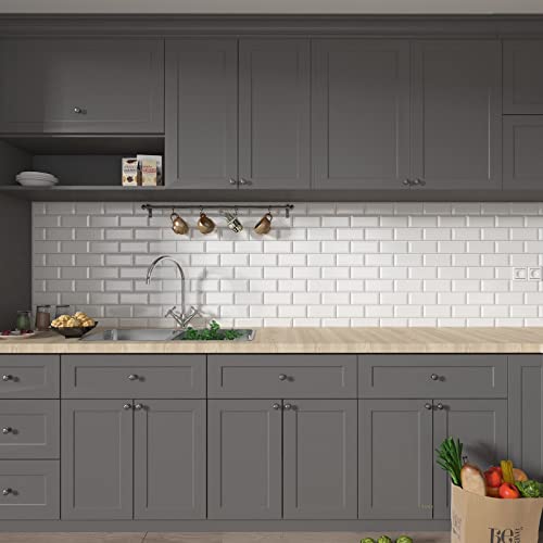 Decotalk Grey Wallpaper Peel and Stick Self Adhesive Wallpaper Removable Gray Contact Paper for Cabinets Waterproof Thick Grey Contact Paper Self-Adhesive for Shelves 12"x120" - Image 4