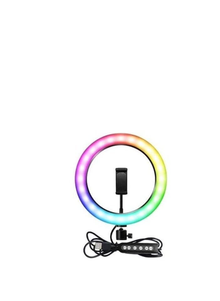 Recos Ring Light With Phone Holder for Stabilization and Shooting Live Video 13 Inch - Black  - Image 3