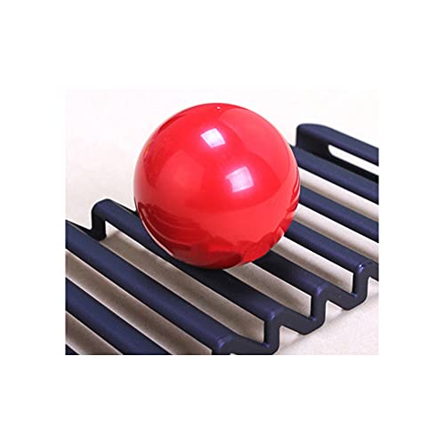 lasenersm 2 Pieces 35mm Arcade-Game Round Joystick Head Joystick's Round Balltop Round Topball Handle Rocker Ball Top Handle, Blue, Red - Image 4