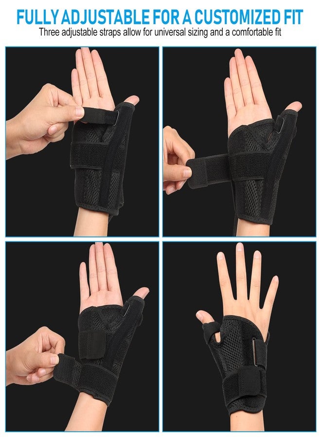 FENGJIDA Thumb Brace - Carpal Tunnel Wrist Brace for Men & Women, Thumb Spica Splint with Thumb Support for Arthritis, Tendonitis, De Quervain’s & Sprains, Night Sleep Pain Relief Stabilizer for Left & Right Hand - Image 3