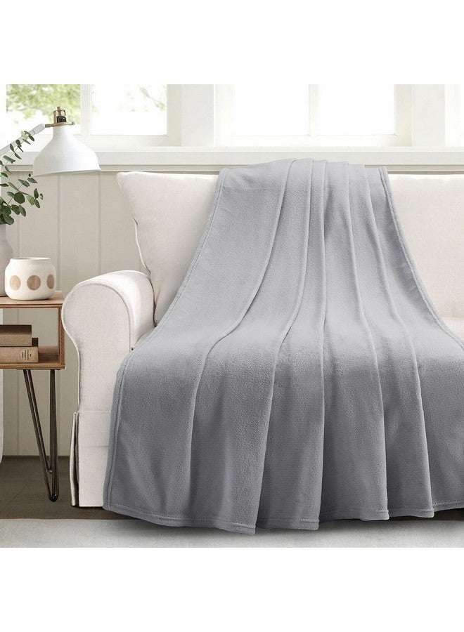 REVE Soft and Comfortable Coral Fleece Blanket Grey 160 x 190 cm HT-BK-2503