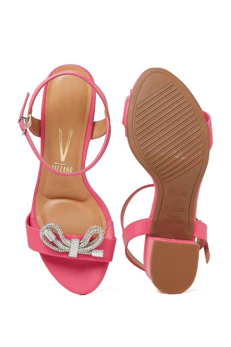 Vizzano  VIZZANO Sandals with Back strap for Ladies – PINK Sandals with Ankle Strap | Comfortable PU Upper & TPR Sole for Women | Best Price UAE