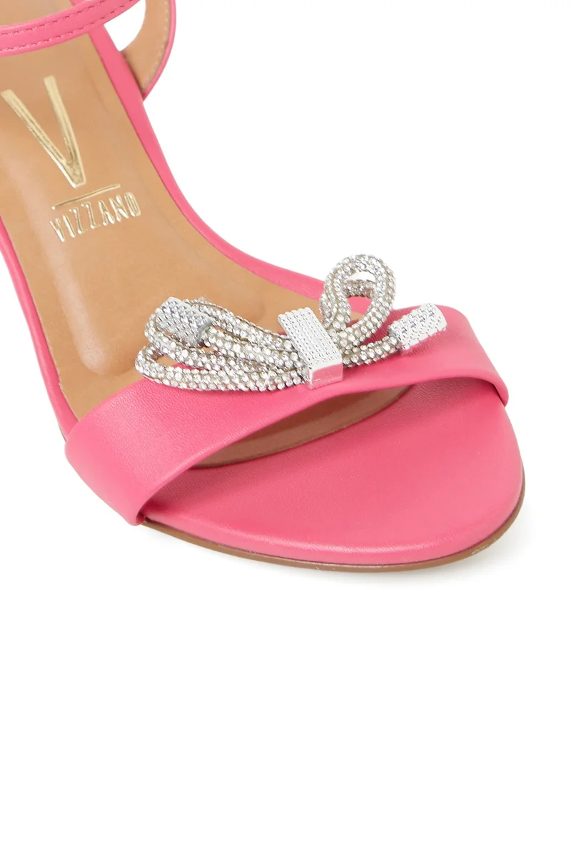 Vizzano  VIZZANO Sandals with Back strap for Ladies – PINK Sandals with Ankle Strap | Comfortable PU Upper & TPR Sole for Women | Best Price UAE