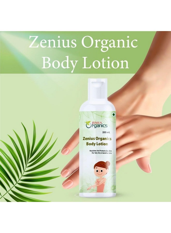ZENIUS Nourhing Body Lotion with Aloevera & VitaminE for Deep 48H Moisturization 400ml For Very Dry Skin | 7in1 Total Care Benefits | 100% Natural Butter | Non-Greasy Smooth Skin - Image 2