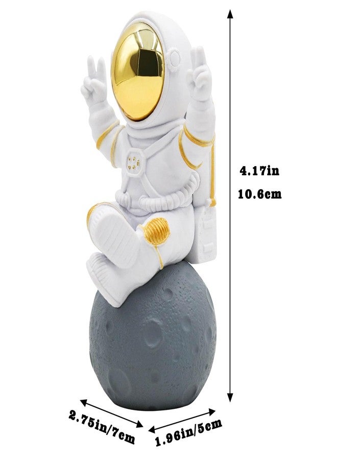 Oooct Astronaut Statue Fish Tank Decor, Resin Spaceman Small Fish Aquarium Decorations, Cute Mini Space Figure Ornament, Fish Tank Abstract Aesthetic Decorative Ornaments - Image 5