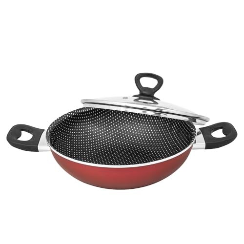 T-fal Tefal Simply Chef 20 cm Kadhai with Glass Lid| Titanium Non-Stick Coating | Thermo Signal Technology | All Hob Compatible | Even Heat Distribution | 100% PFOA Safe | Metal Spatula Friendly - Image 1