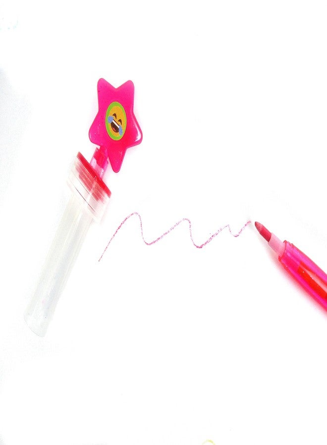 TINYMILLS 24 Pcs Emoji 2 in 1 Stackable Stacking Crayon with Extra Stamper Topper, Kids Party Favors, Goodie Bag Stuffers, Classroom Rewards, Prizes - Image 5