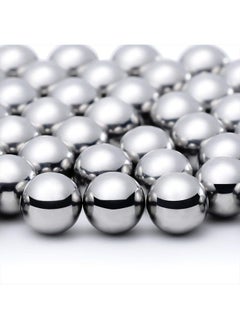 Hotop 100 Pieces Nail Polish Mixing Agitator Balls Stainless Steel Mixing Balls Rust-proof Paint Mixing Balls Metal Mixing Balls for Nail Polish Model Paints, 6.35 mm  - Image 1