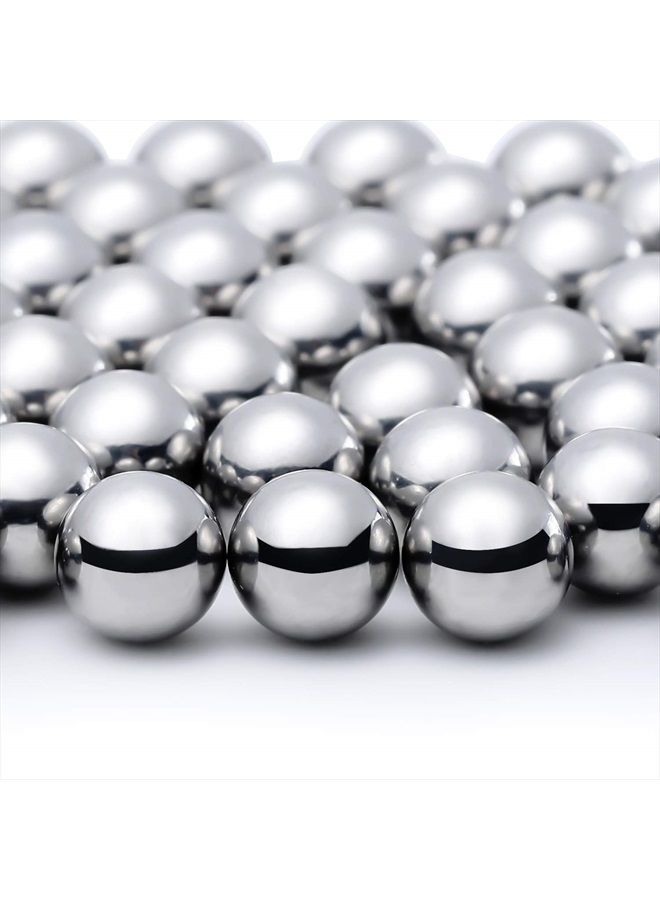 100 Pieces Nail Polish Mixing Agitator Balls Stainless Steel Mixing Balls Rust-proof Paint Mixing Balls Metal Mixing Balls for Nail Polish Model Paints, 6.35 mm