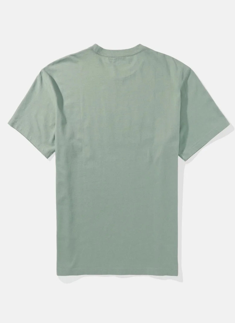 American Eagle Logo Detail Crew Neck T-Shirt