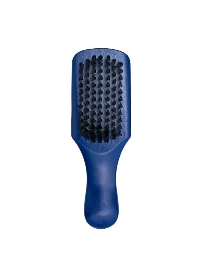 JOHNNY B. Johnny B Professional Compact Barber Brush, Soft Nylon Bristles (Blue) - Image 1
