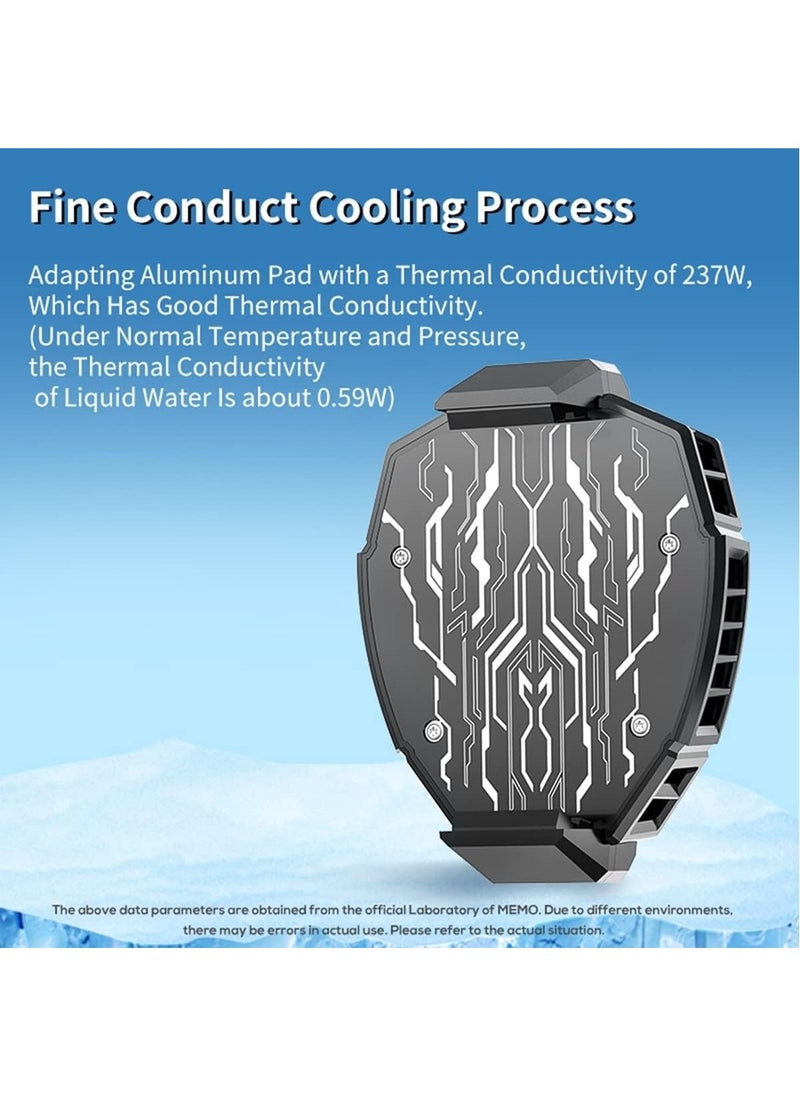 Generic Mobile Phone Radiator Temperature Display Semiconductor Mobile Cooler PUGB Gaming Universal Phone Cooler WITH Mobile Phone Cooling Pad  - Image 2