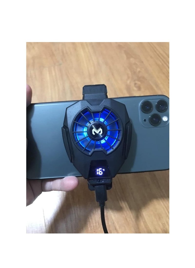 Generic Mobile Phone Radiator Temperature Display Semiconductor Mobile Cooler PUGB Gaming Universal Phone Cooler WITH Mobile Phone Cooling Pad  - Image 5