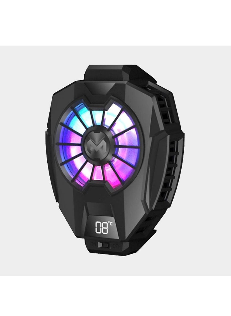 Generic Mobile Phone Radiator Temperature Display Semiconductor Mobile Cooler PUGB Gaming Universal Phone Cooler WITH Mobile Phone Cooling Pad  - Image 1