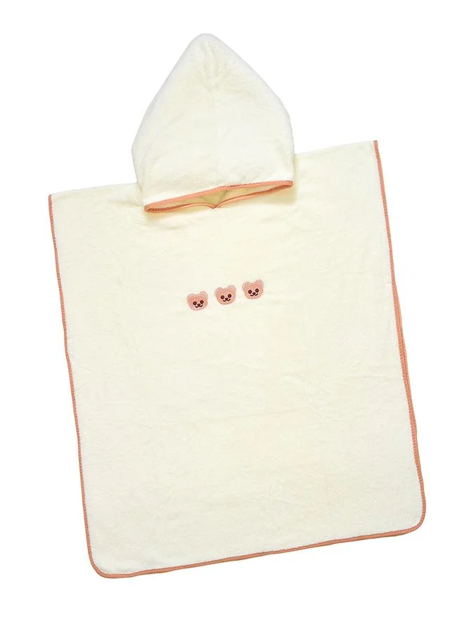 بيبي كلو Beige Bear Hooded Poncho Towel for Kids