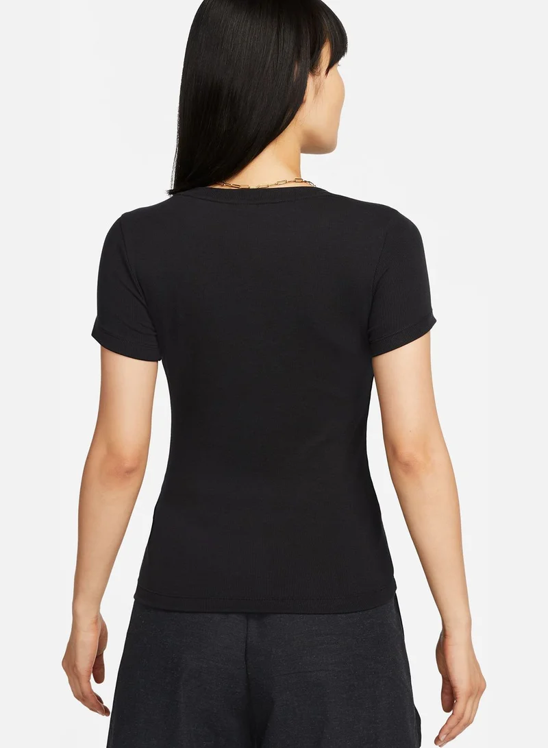 Nike Essentials Rib Mock Neck Top
