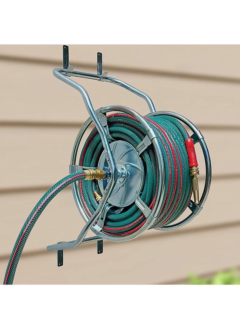 ALAYED - Steel Reel With Garden Hose 1/2 Inch 50 Meter - Image 1