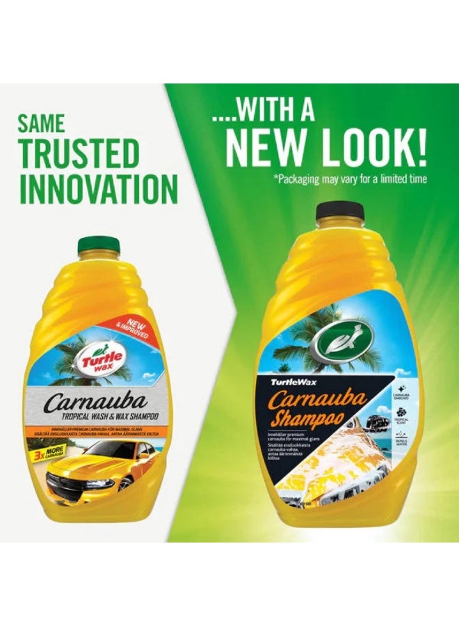 TurtleWax Carnauba Tropical Wash And Wax Shampoo – Shine & Protection In One 1.42L - Image 2