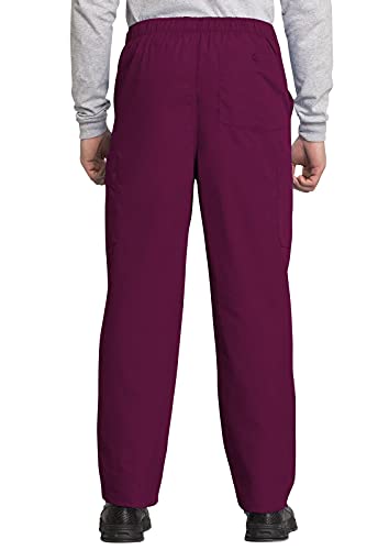Cherokee Men's Originals Cargo Scrubs Pant, Wine, Large - Image 4