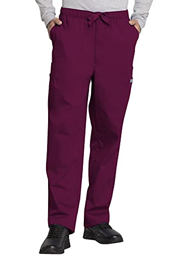 Cherokee Men's Originals Cargo Scrubs Pant, Wine, Large - Image 2