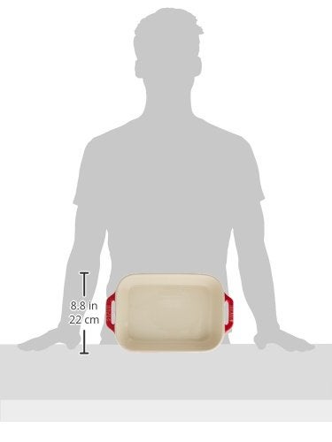 STAUB Ceramic Rectangular Baking Dish Set, 2 pc, Cherry - Image 3
