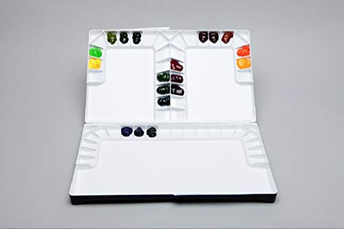 Mijello Studio Watercolor Palette, 55 Paint Wells, Blue, Foam Dauber Included, 14.4" X 1.5" X 9.13", 1 - Image 2