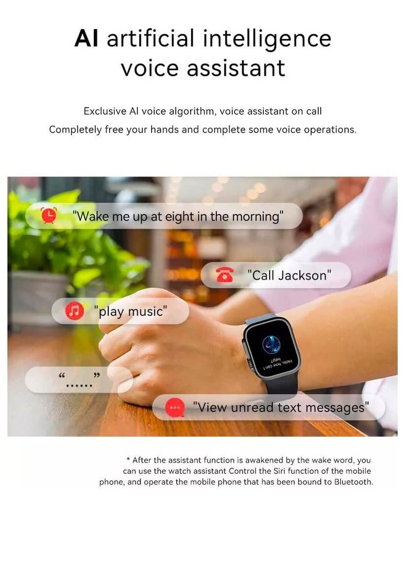 New S8 Ultra Max Smartwatch Series 8 S8 Smart Watch Ultra AI Voice Smart Watch 2.0inch Bluetooth Call Wriless Charging Watch 8 Ultra