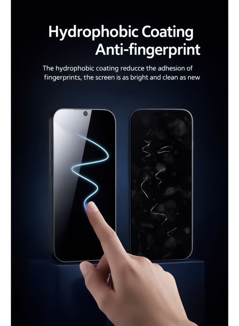 Lito Privacy Tempered Glass for Samsung Galaxy S26 Ultra 5G by , Support Fingerprint Unlock, Anti-Spy Screen Protector - Full Screen Coverage / HD Easy Installation, Black - Image 3