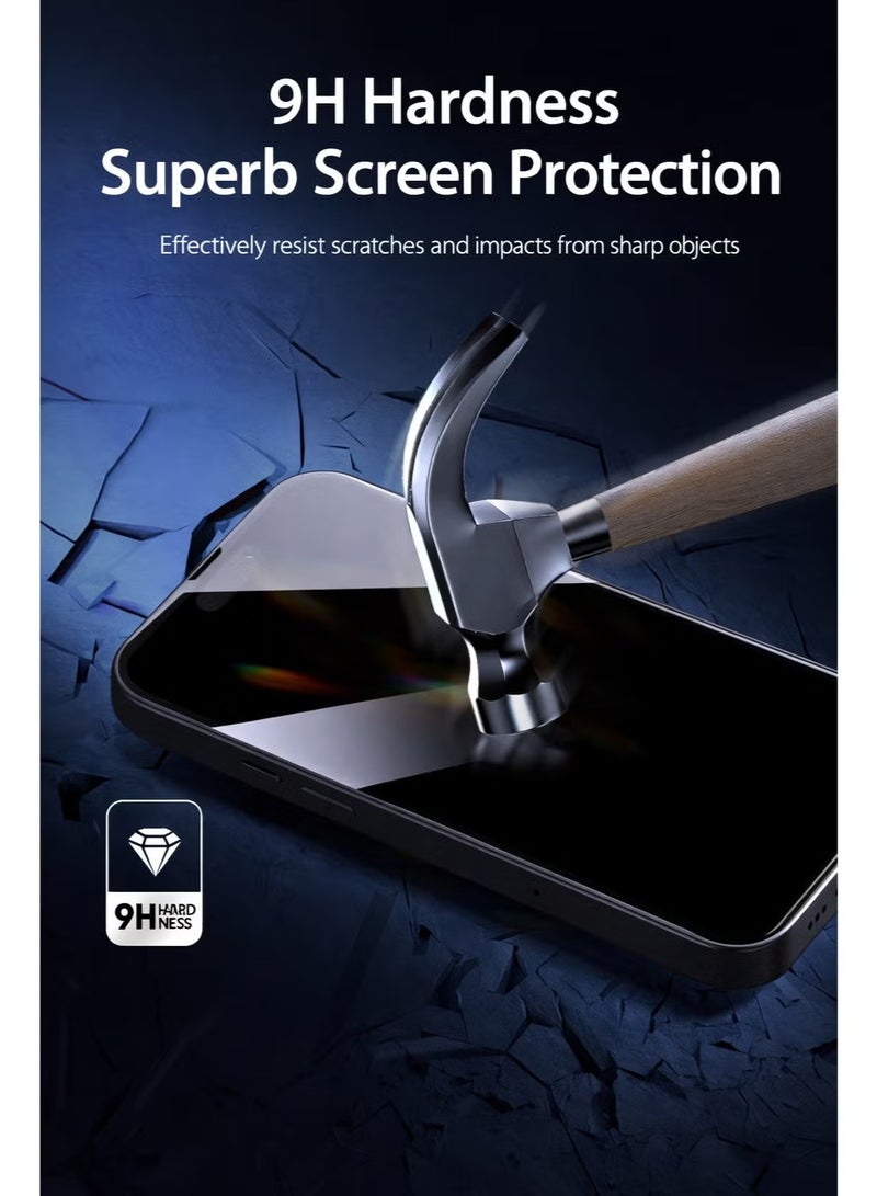 Lito Privacy Tempered Glass for Samsung Galaxy S26 Ultra 5G by , Support Fingerprint Unlock, Anti-Spy Screen Protector - Full Screen Coverage / HD Easy Installation, Black - Image 5