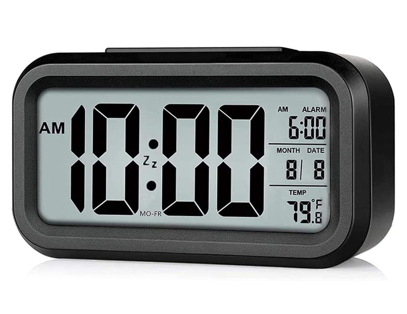 LUUKMONDE Digital Alarm Clock for Heavy Sleepers, Digital Clock Table Clock for Study Table, Students, Office, Corporate | Alarm Clock for Bedroom with Loud Sound, Automatic Sensor,Date & Temperature - Image 1