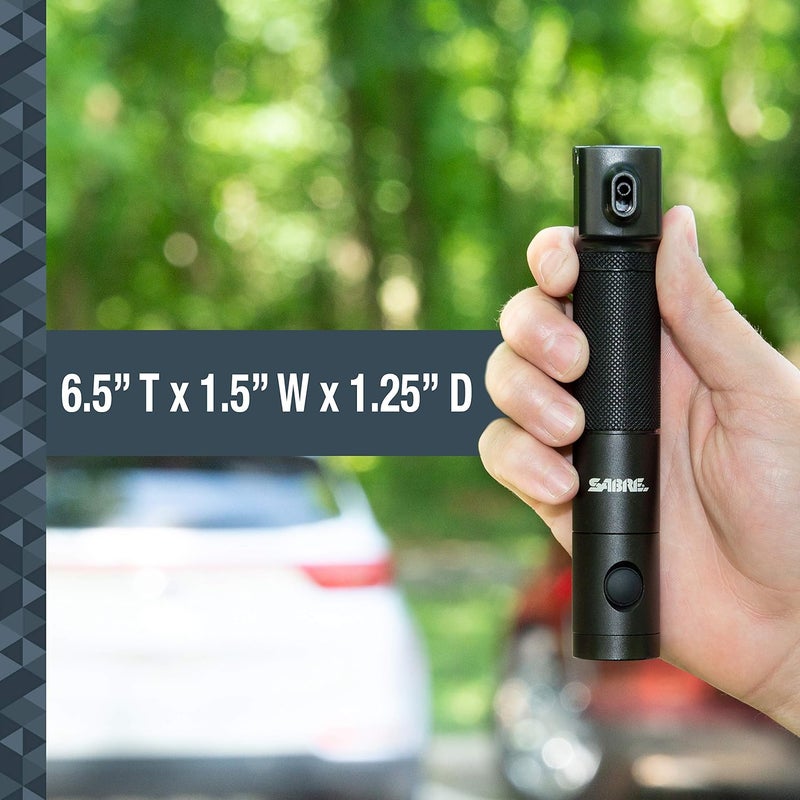 sabre PepperLight 2-in-1 Flashlight Pepper Spray, Ultra-Bright 750 Lumen Flashlight, Visible Up To 540-Feet (165-Meters), Protect Aginst Multiple Threats with 25 Bursts, IPX6 Water-Resistant Rated - Image 2
