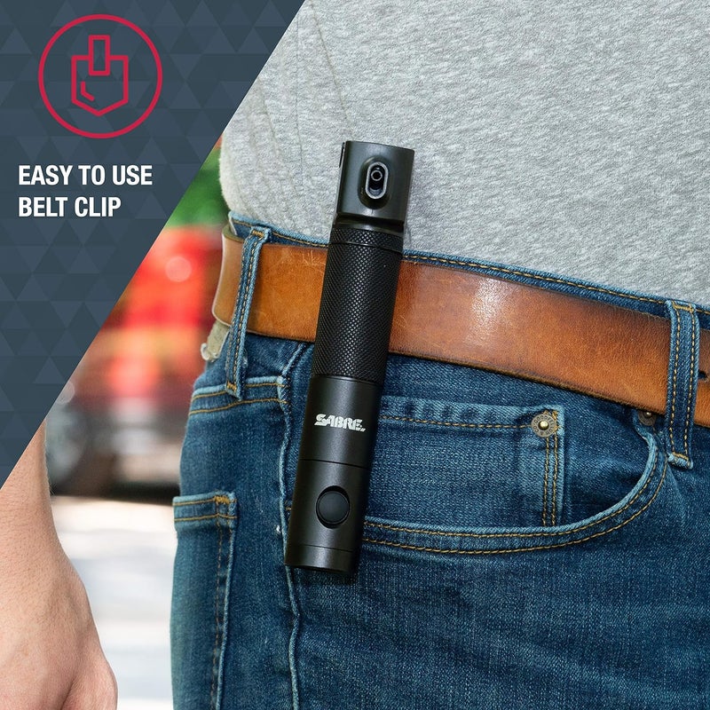 sabre PepperLight 2-in-1 Flashlight Pepper Spray, Ultra-Bright 750 Lumen Flashlight, Visible Up To 540-Feet (165-Meters), Protect Aginst Multiple Threats with 25 Bursts, IPX6 Water-Resistant Rated - Image 3