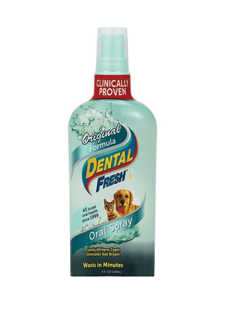 SynergyLabs Dental Fresh Spray for Cats & Dogs – Oral Hygiene & Breath Freshener (118ml) 