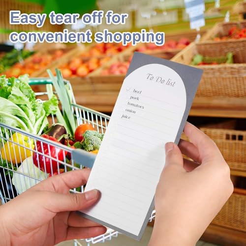 Thboxes 4 Pack Magnetic To Do List Refrigerator with Pen Holder, Totally 200 Sheets Magnetic Note Pad for Fridge Grocery List Magnet Pad for Fridge(Morandi Design) - Image 3