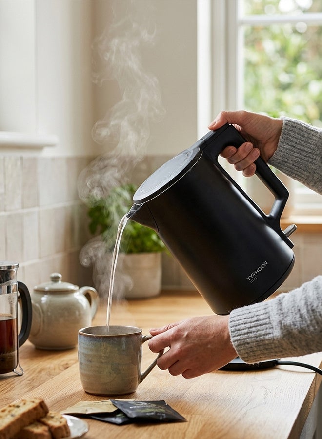 Typhoon Electric Kettle - 2000 Watts - 1.8 Liters - TY-01-009 B - Black - Image 2