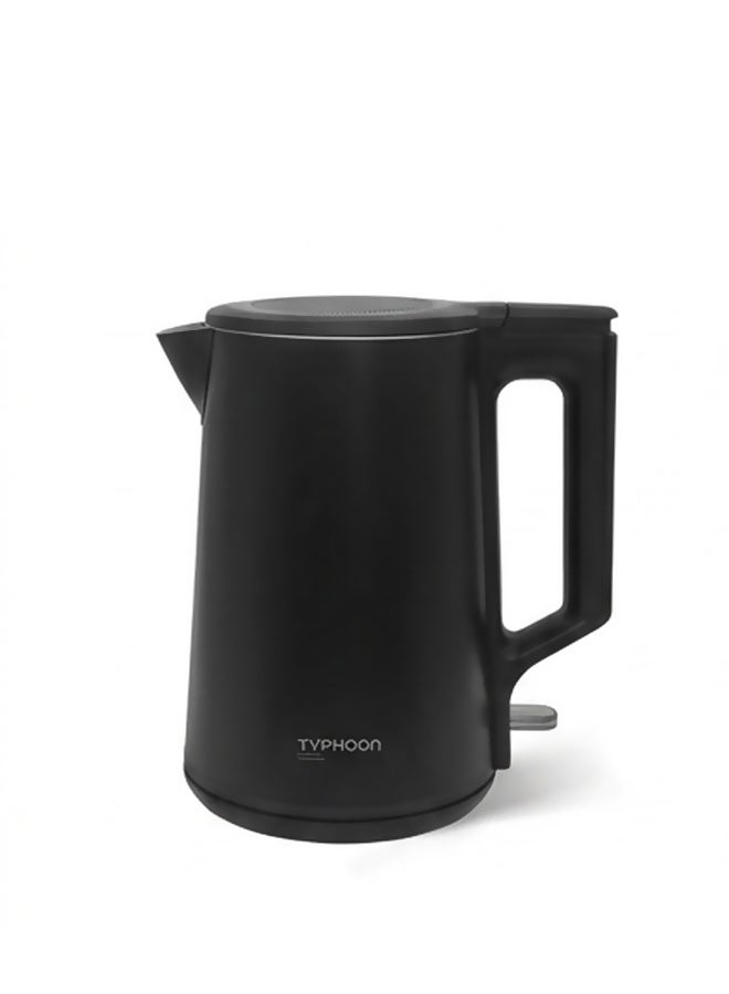 Typhoon Electric Kettle - 2000 Watts - 1.8 Liters - TY-01-009 B - Black - Image 1